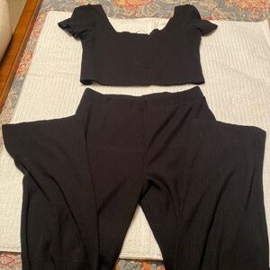 Two piece ribbed set by reformation jeans